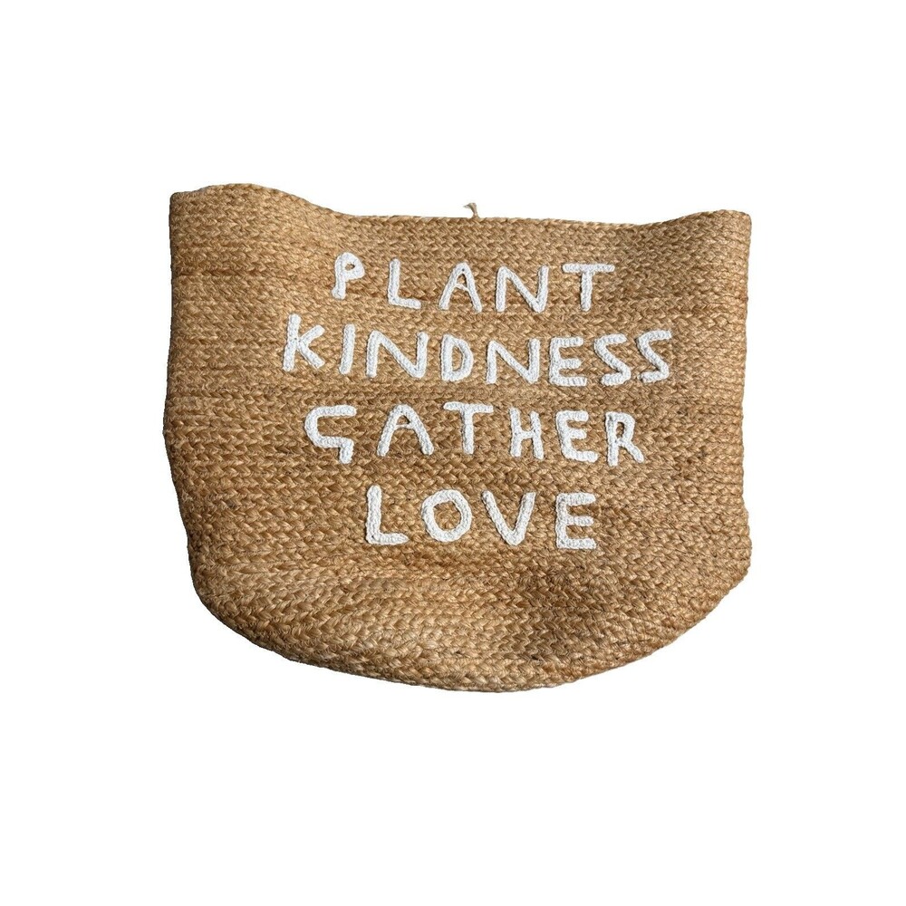 Sugarboo & Co Jute Basket Plant Kindness Gather Love MSRP $76